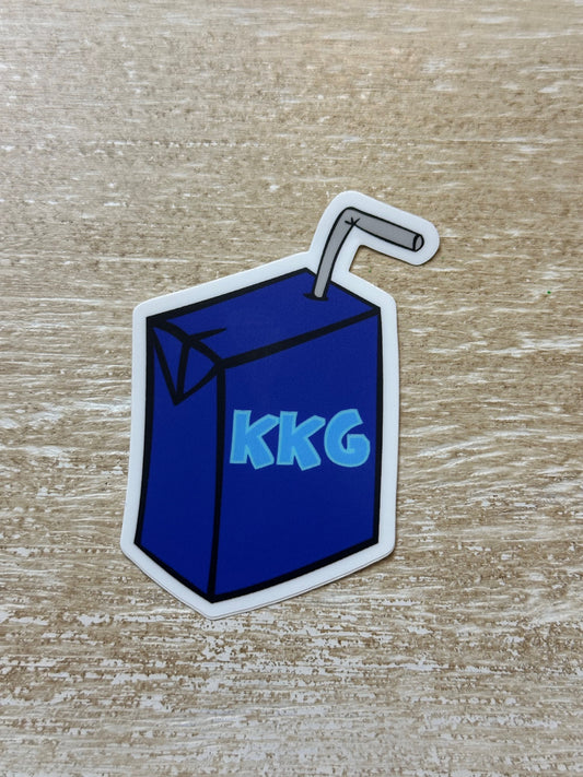 Kappa Kappa Gamma Juice Box Sticker