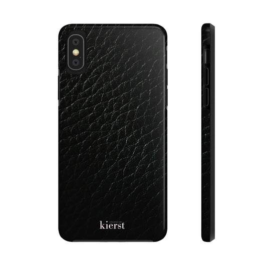 Printed Black Leather Case-Mate
