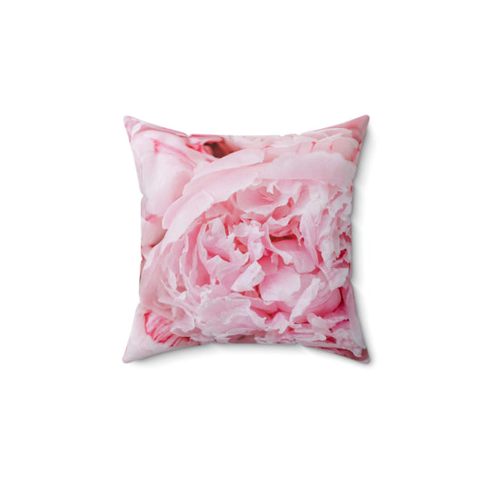Pink Peony Printed Pillow