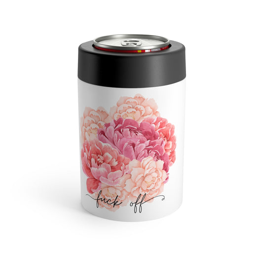 Peonies Bouquet F Off White Can Holder