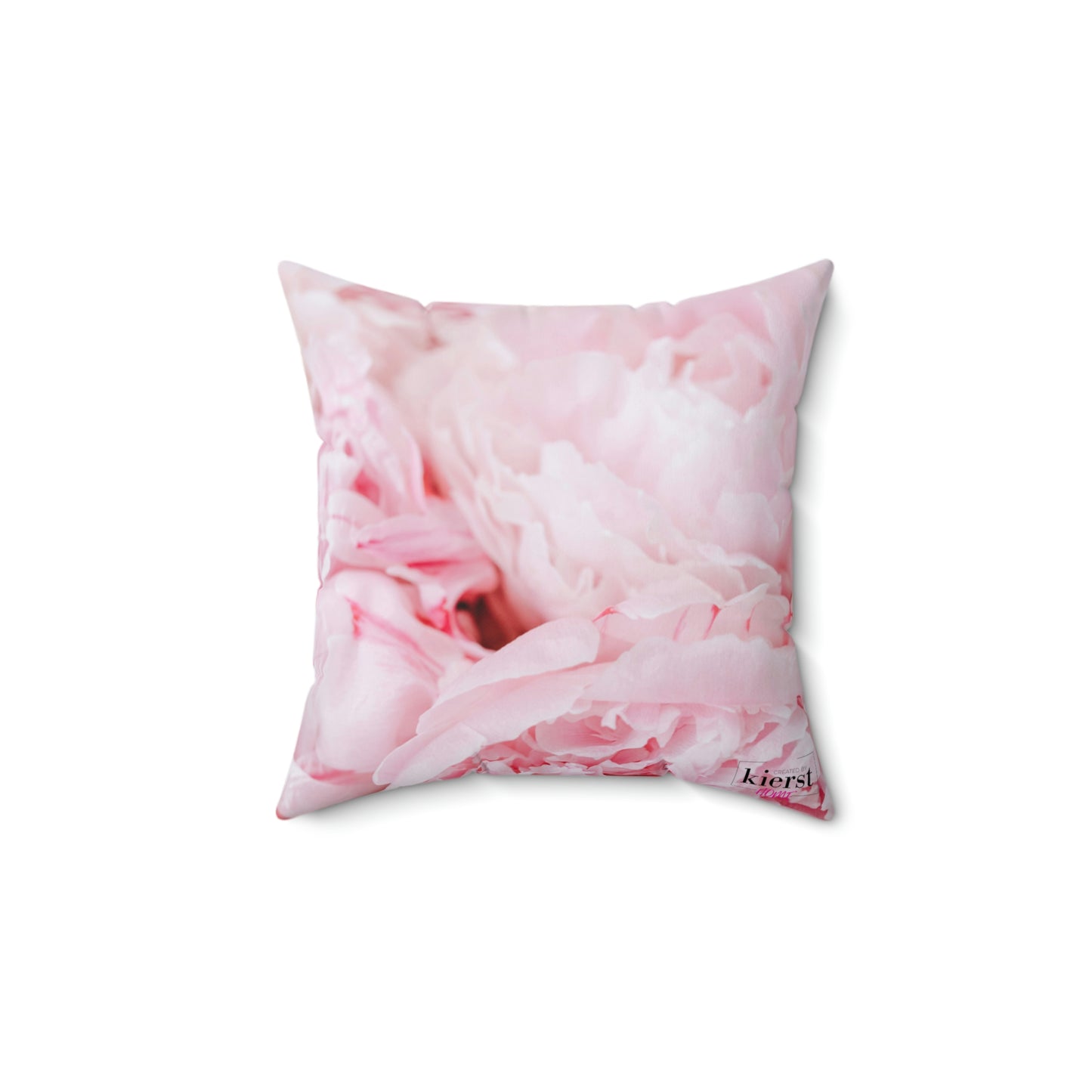 Pink Peony Printed Pillow