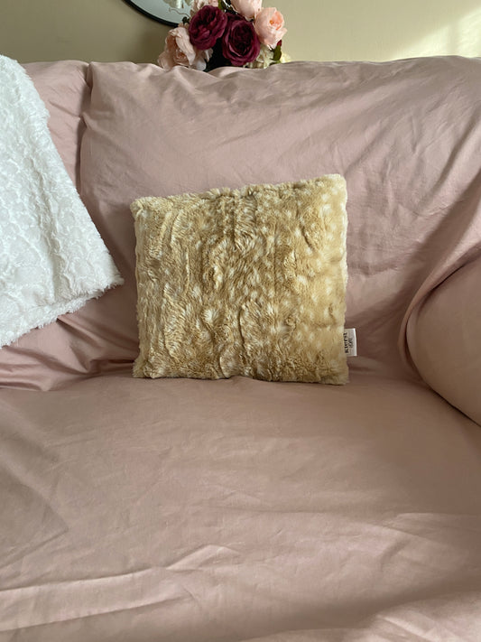 Fawn Faux Fur Pillow - createdbykierst