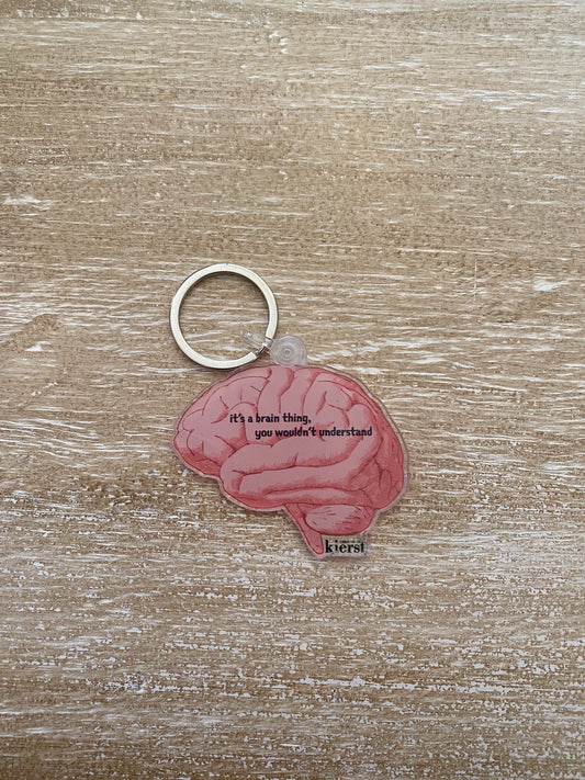 Brain Thing Keychain - createdbykierst