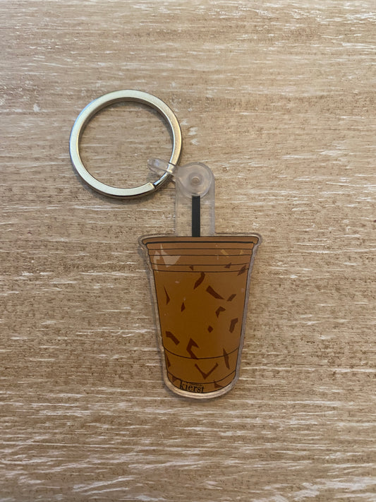Iced Coffee Keychain - createdbykierst