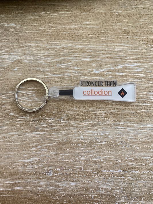 Stronger Than Collodion Tube Keychain - createdbykierst